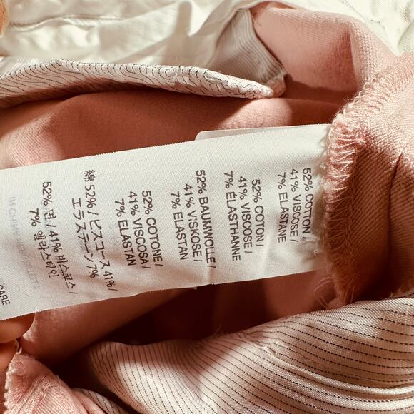 J. Crew Slim Stretch Chino Pants Women's Size 10 Pale Pink - Picture 5 of 6